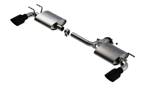 Borla S-Type Axleback Exhaust w/ Black Tips for 19-21 Mazda 3 Hatch 2.5L