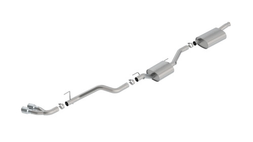 Borla Touring Catback Exhaust Chrome Tip for 20-21 Jeep Gladiator 3.6L