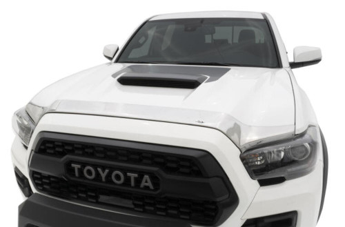 AVS Aeroskin Low Profile Hood Shield - Chrome for 16-18 Toyota Tacoma