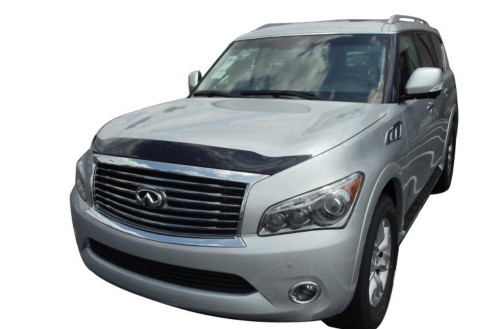 AVS Aeroskin Low Profile Acrylic Hood Shield - Smoke for 11-13 Infiniti QX56