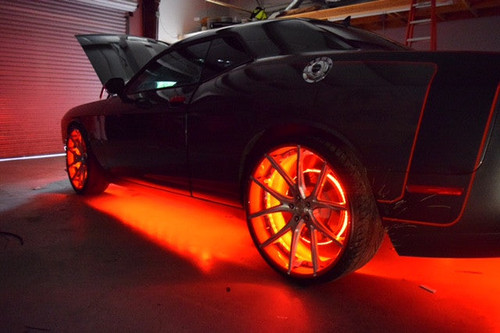 Oracle LED Illuminated Wheel Rings - Double LED - Red