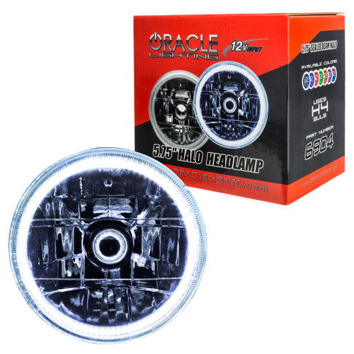 Oracle Pre-Installed Lights 5.75" Sealed Beam - White Halo