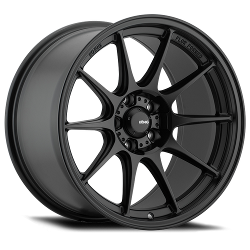 Konig Dekagram 18x9.5B 5x100 ET35 Semi-Matte Black Wheel