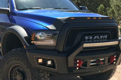 AVS Aeroskin Low Profile Light Shield - Black for 2021 RAM 2500