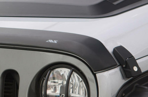 AVS Aeroskin Low Profile Hood Shield - Matte Black for 07-18 Wrangler 4dr