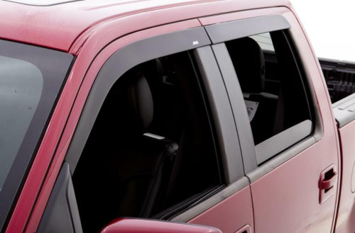 AVS Ventvisor Window Deflectors 4pc - Matte Black for 19+ Ranger Crew Cab
