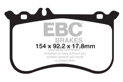 EBC Yellowstuff Front Brake Pads for 10-11 Mercedes-Benz CL550 5.5 AMG Sport Pkg