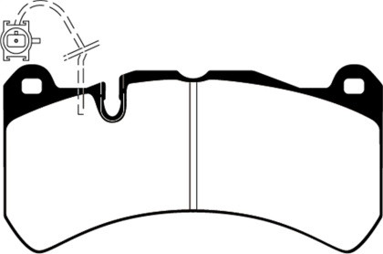 EBC Yellowstuff Front Brake Pads for 2014+ Maserati Ghibli 3.0TT RWD