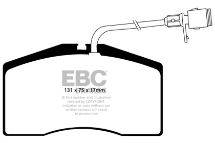 EBC Redstuff Front Brake Pads for 01-03 Audi S8 4.2