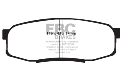 EBC Brakes Bluestuff Brake Pads for 08-11 Lexus LX570