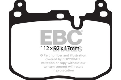 EBC Bluestuff Front Brake Pads for 2017+ BMW M240 Coupe
