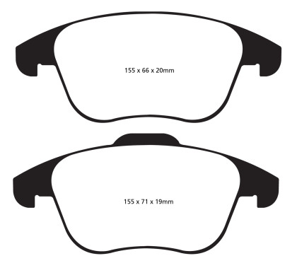 EBC Ultimax2 Front Brake Pads for 15+ Audi Q3 2.0 Turbo