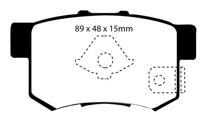 EBC Ultimax2 Rear Brake Pads for 10-12 Acura RDX 2.3 Turbo