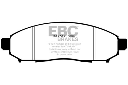 EBC Ultimax2 Front Brake Pads for 05+ Nissan Frontier 2.5 2WD