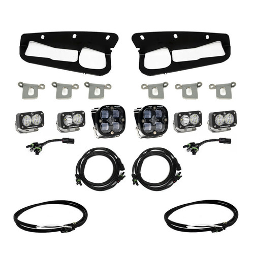 Baja Designs Clear SAE Fog Pocket Light Kit w/Upfitter for 2021+ Ford Bronco