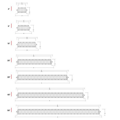 Rigid Industries M-Series 6" Light Bar - Combo Spot/Flood
