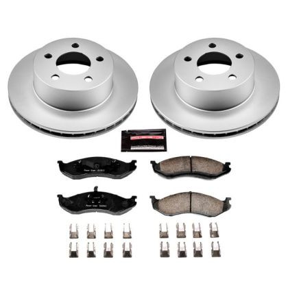 Power Stop Front Z17 Evolution Geomet Coated Brake Kit for 90-99 Jeep Cherokee