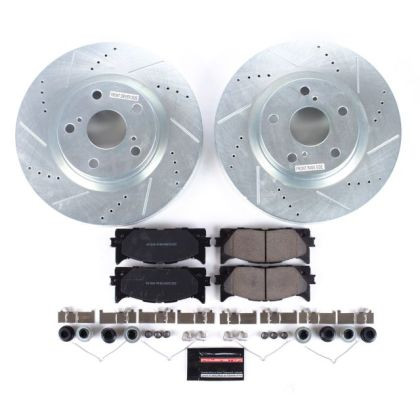 Power Stop Front & Rear Z23 Evolution Sport Brake Kit for 13-18 Lexus ES300h