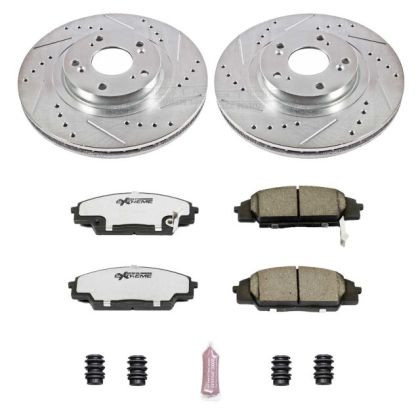 Power Stop Front & Rear Z26 Street Warrior Brake Kit for 02-06 Acura RSX