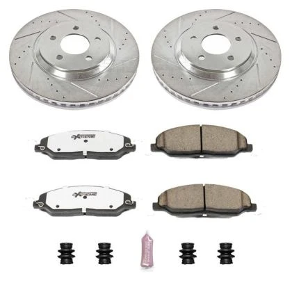 Power Stop Front & Rear Z26 Street Warrior Brake Kit for 05-10 Ford Mustang