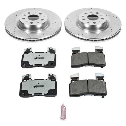 Power Stop Front & Rear Z26 Street Warrior Brake Kit for 16-18 Cadillac CT6