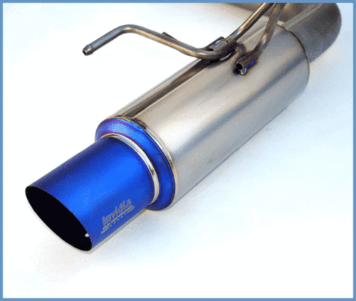 Invidia 80mm Single Outlet Full Titanium Exhaust for 15+ WRX / STI - HS15SW4TRG