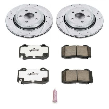 Power Stop Rear Z26 Street Warrior Brake Kit for 18-19 Dodge Durango