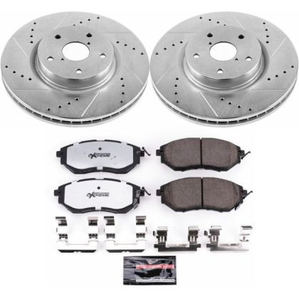 Power Stop Front Z26 Street Warrior Brake Kit for 06-07 Subaru B9 Tribeca