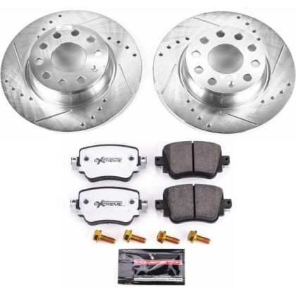 Power Stop Rear Z26 Street Warrior Brake Kit for 15-18 Volkswagen Golf