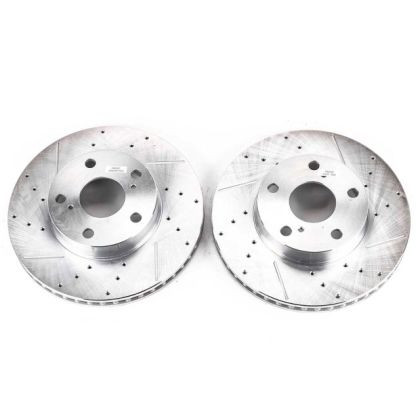 Power Stop Front Evolution Drilled & Slotted Brake Rotors for 05-15 Tacoma