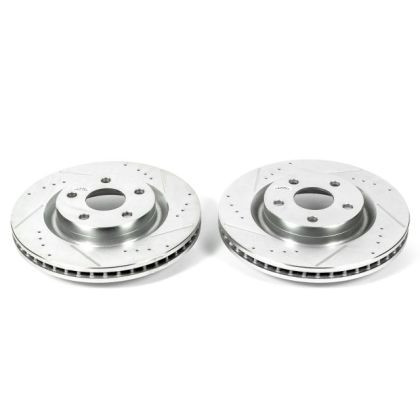 Power Stop Front Evolution Drilled & Slotted Rotors for 08-09 Pontiac G8