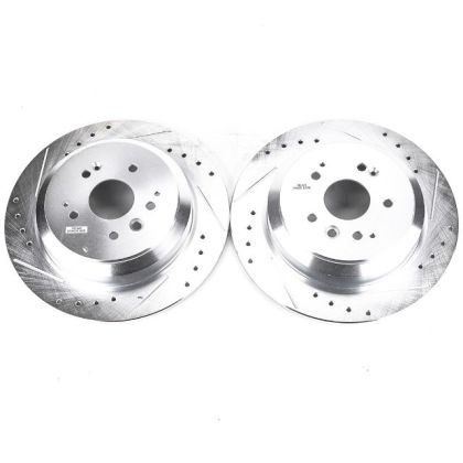 Power Stop Rear Evolution Drilled & Slotted Rotors for 14-16 Acura MDX