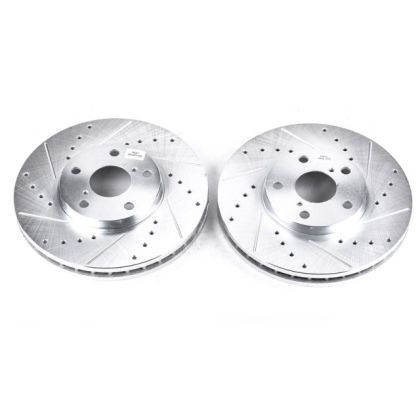 Power Stop Front Evolution Drilled & Slotted Rotors for 93-05 Lexus GS300