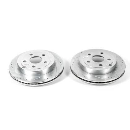 Power Stop Rear Evolution Drilled & Slotted Rotors for 08-09 Pontiac G8