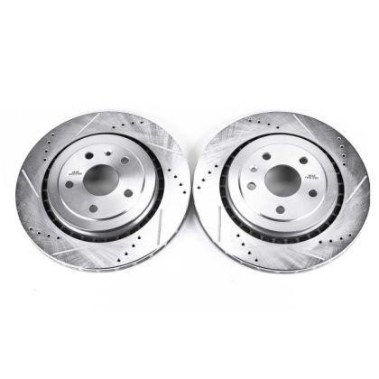 Power Stop Evolution Drilled & Slotted Rotors for 16-18 Cadillac ATS Rear