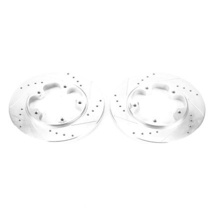 Power Stop Rear Evolution Drilled & Slotted Rotors for 15-19 Ford Transit-150