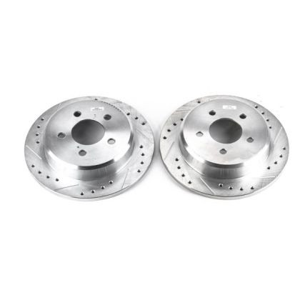 Power Stop Rear Evolution Drilled & Slotted Rotors for 95-01 Ford Explorer