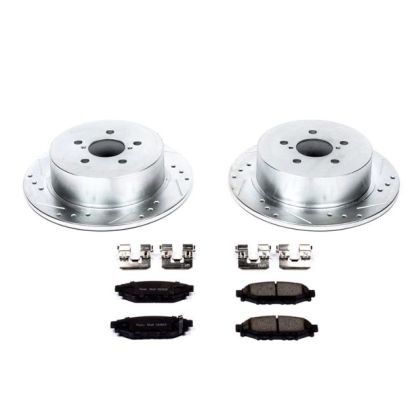 Power Stop Rear Z23 Evolution Sport Brake Kit for 05-09 Subaru Legacy