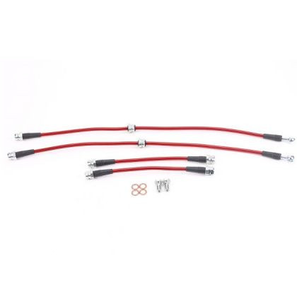 Power Stop Front & Rear SS Braided Brake Hose Kit for 06-13 Audi A3