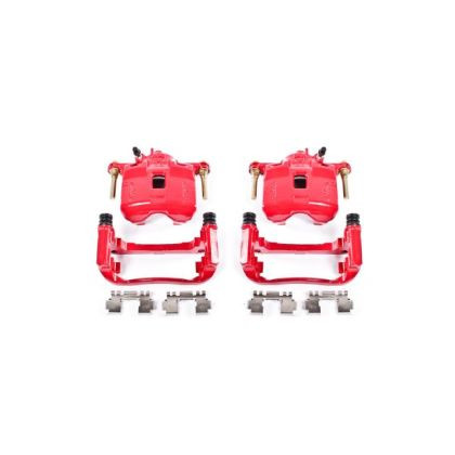 Power Stop Front Red Calipers w/Brackets for 94-01 Acura Integra