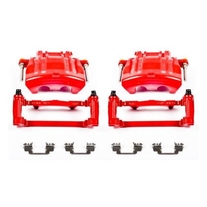 Power Stop Front Red Calipers w/Brackets for 2012 Chrysler 300