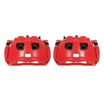 Power Stop Rear Red Calipers w/Brackets for 09-10 Dodge Ram 2500