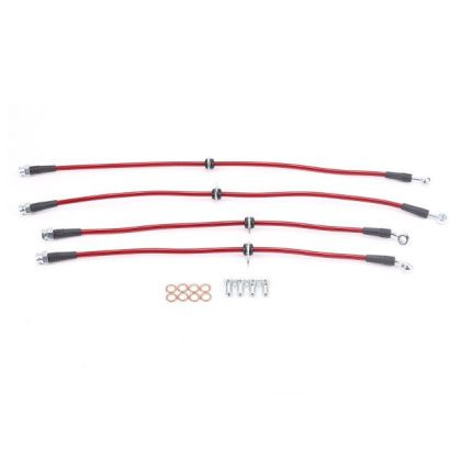 Power Stop Front & Rear SS Braided Brake Hose Kit for 10-15 Chevrolet Camaro