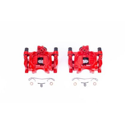 Power Stop Rear Red Brake Calipers w/Brackets for 15-18 Ford Edge