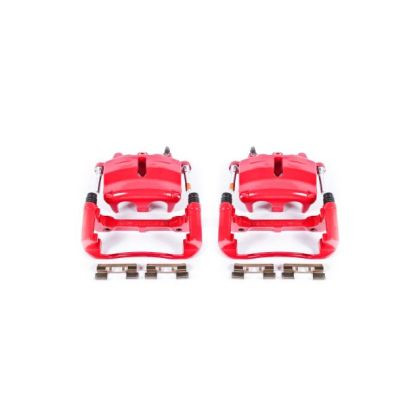 Power Stop Front Red Brake Calipers w/Brackets for 04-05 Ford F-150
