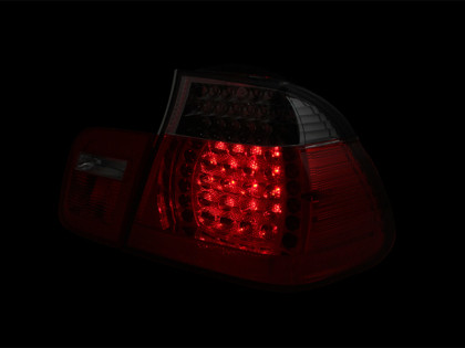 ANZO LED Taillights Red/Smoke for 2002-2005 BMW 3 Series E46