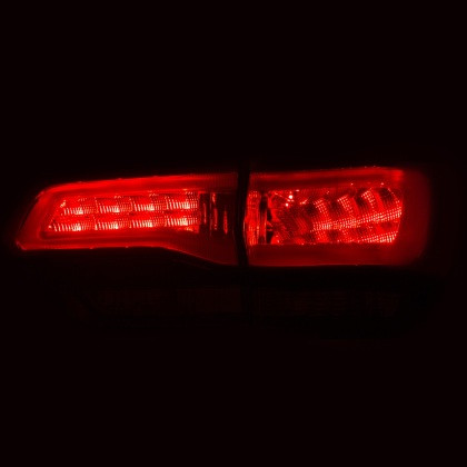 ANZO LED Taillights Red/Smoke for 2014-2016 Jeep Grand Cherokee