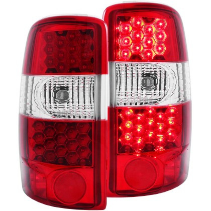 ANZO LED Taillights Red/Clear for 2000-2006 Chevrolet Suburban