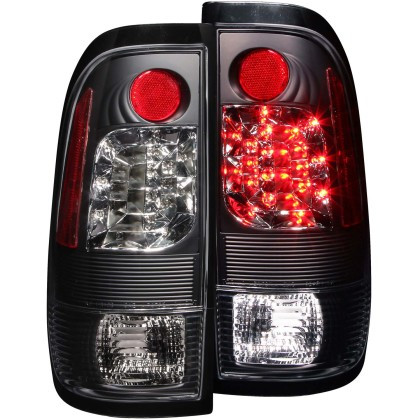 ANZO LED Taillights Black for 1997-2003 Ford F-150