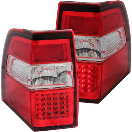 ANZO LED Taillights Red/Clear for 2007-2014 Ford Expedition